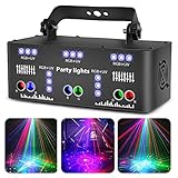 Discolicht Partylicht, LED RGB Licht DJ Projektor Musikgesteuert DJ Disco Lichter, DMX Effektstrahler Für KTV Familientreffen Hochzeit Geburtstag Halloween (LTB337021)