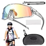 Vllold Fahrradbrille für Herren, Mountainbike-Brille, Sport-Sonnenbrille, Rad-Sonnenbrille für Männer und Frauen, Farbwechselgläser zum Laufen, Radfahren