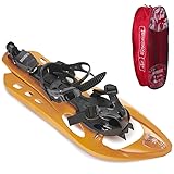 INOOK AXL Schneeschuhe orange I Schneeschuhe mit Steighilfe I EU 34-42 I mit praktischer Tragetasche