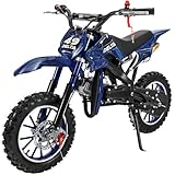 Actionbikes Motors Crossbike Delta 49 cc | 2-Takt 49ccm Motor bis 𝟒𝟎 km/h - Motorrad - Pocket Bike - Dirt Bike - Motocross - Pocketbike - Motorsport - Dirtbike - Enduro (Blau)
