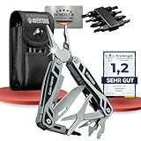 AVENTURIS® Multitool-Werkzeug -PERSONALISIERBAR- 21 Funktionen [Edelstahl] Ein Multifunktionswerkzeug DAS gadgets für männer, Multitool mit Messer, Zange und Schraubendreher, Multifunktionstool