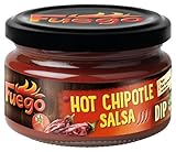 Fuego - Hot Chipotle Dip | Feurig-scharfe mexikanische Dip-Sauce | für Tortilla-Chips | Vegan, ohne Geschmacksverstärker | 200 ml