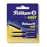 Pelikan 330860 Tintenpatronen 4001 Brilliant-Schwarz, 2 Etuis mit 5 Großraum-Patronen