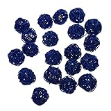 VICASKY 20 Stück Teiliges Rattankugeln Bunte DIY Bastel Dekokugeln für Party Fotorequisiten und Heimdekoration Kreative Natürliche Korbbälle für Vielseitige Verwendung