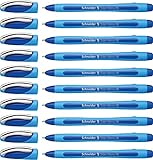 Schneider 150203 Slider Memo XB Kugelschreiber (mit Kappe, Strichstärke: XB) 10er Pack, blau