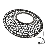 Beaupretty Handgefertigter Bambus spitzhut mit Hohldesign Leichter Asiatischer Reishut für Samurai cosplay und Traditionelle Dekoration Halbhöher Komfortabel und Sicher Tragbar