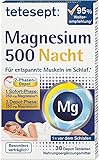tetesept Magnesium 500 Nacht – Nahrungsergänzungsmittel mit hochdosiertem Magnesium – entspannte Muskeln im Schlaf mit Magnesium Tabletten – 1 x 30 Tabletten | 30 Stück (1er Pack)