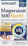 tetesept Magnesium 500 Nacht Tabletten für entspannte Muskeln im Schlaf, 30 St. Tabletten