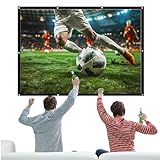 Projektionsleinwand für den Außenbereich – faltbare Filmprojektionswand, Kinoleinwand mit großen Sichtflächen | tragbare Projektionsleinwand mit schmalem und flachem Rand,