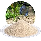Schicker Mineral Aquariumsand beige 25 kg, feiner Aquariumkies gewaschen & ungefärbt, kantengerundeter Bodengrund, Kies für Süßwasseraquarien, Meerwasseraquarien, Aquascaping (Ø Körnung: 0,4-0,8 mm)