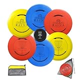 RAYNA GAMES 6 Stück Disc Golf Scheiben Set, Professional Disc Golf Set,Reguläre Größe Discgolf Scheibe für Erwachsene,Putter Midrange Driver Disc Perfect Outdoor Spiele