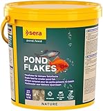 sera Pond Flakes 3,8 L (560g) | Hauptfutter für Teichfische | ohne Farb- & Konservierungsstoffe | fördert Gesundheit & Wachstum | für Goldfische, Bitterlinge & Jungfische | für sauberes Teichwasser