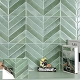 WoStick Klebefliesen Küche 3D Fliesenaufkleber Wandfliesen Selbstklebend, Klebefliesen für Bad Küche 10-Stück (29 x 22,9 cm)