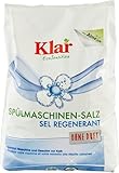 Klar eco Sensitive Geschirrspülsalz 6x2kg, ohne Duft, Kalkschutz für alle Spülmaschinen, Regeneriersalz, vegan