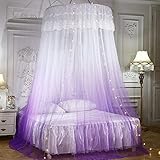 Sonnenliegen, Sonnenliege, Liegestühle, Gartenstühle, Gartenliege, Sonnenliegen, Gartenliege, Gartenstuhl, Princess Dome Moskitonetz, Doppel-/Einzelbetthimmel mit Lichterkette, Spitzen-Hänge