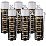 6x Stabilo 2K Adapterschaum B2 400ml | Zargenschaum | Montageschaum | Schnellschaum | PU Schaum | 6 Stück