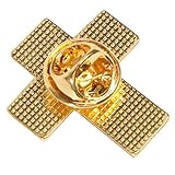 minkissy Kleiderabzeichen Mode Stolz Schlüssel modische Land fahne babyshowerparty schreibfeder dur-schmuck der u broschen für kleidung Metallstifte Nationalflaggenbrosche rot