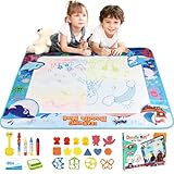 chellago Spielzeug Kinderspielzeug ab 1, 2, 3 Jahren - Malmatte mit Wasserstift, Aqua Magic Doodle Painting Mat Geschenk zum Geburtstag oder als Belohnung für Mädchen und Jungen von 1, 2, 3 Jahren