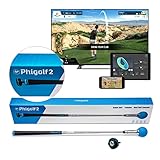 PHIGOLF Phigolf2 Golfsimulator-Software aktualisiert – Golfsimulatoren für Zuhause, Golfschwungtrainer mit verbessertem Bewegungssensor & 3D-Schwunganalyse, kompatibel mit WGT/E6 Connect App,