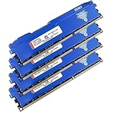 Yongxinsheng DDR3 32GB Kit (8GBx4) Desktop RAM 1866MHz PC3-14900 UDIMM Non-ECC Unbuffered 1.5V 2Rx8 Dual Rank 240 Pin CL13 PC Computer Memory Upgrade Module Arbeitsspeicher Kit (Blau)