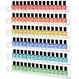 AumVum 6 Stück Nagellack Regal für Wände 90 Flaschen, Paint Rack Acryl Kosmetik Aufbewahrung Parfüm Organizer Regal Wand mit Abnehmbaren Anti Rutschenden Endeinsätzen, 15 Zoll