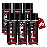 PRITEX – Schweißschutzspray 6 x 400 ml reinigt Schweißdüsen & verhindert das Anhaften von Schweißspritzern – silikonfreies Schweiß-Trennspray bietet lückenlosen Schutz beim Schweißen – Schweißspray