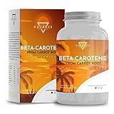 BETA CAROTIN - 240 TABLETTEN (8 monate) | Bräunungskapseln | Carotin Kapseln Hochdosiert Bräune, aus Karottenextrakt | Vitamin A Hochdosiert | 100% natürlich