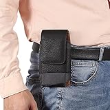 Case Cover Holster Handy-Tragetasche mit Kartenhalter Compatible with Samsung Galaxy S22+, S21 FE, S10+, Premium-Leder-Handy-Holster-Tasche Compatible with iPhone 11 Pro Max, XS Max, 8 Plus, 7 Plus, 6