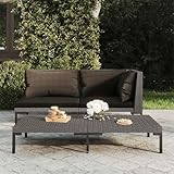 XINCXIN Gartensofa, korbsessel Outdoor terassenmöbel außen Garden Furniture gartensessel Geeignet für Yard Balconies Garden patios mit Kissen Halbrundes Poly Rattan