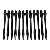 xbiez 12PCS Schäfte Schwarz Kurze Vorbauten Nylon Grip Egge Stange Darts Ecke Freizeit Zubehör Bord Elektronische Anzeigetafel Schrank