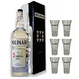 SAMBUCA MAGNUM 3 LITER LIMITED EDITIONCON 6 Glser