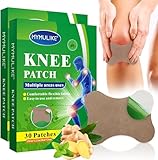 MYMULIKE Warmepflaster Knie, 60 Stück Knie Wärmepflaster Patch, Schmerzlinderung Patch, Natural Pain Relief Patch for Knie, Schulter, Rücken, Taille- Schnell Wirkend & Milder Effekt