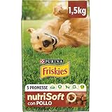 Purina Friskies Nutri Soft, Trockenfutter für Hunde mit Huhn, 6 Packungen à 1,5 kg