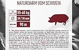 Schweinedarm Naturdarm für Wurst Premium für hausgemachte Würstchen für Bratwurst, Roster, Bockwurst, Frischbrater, Knacker, BBQ-Wurst Bratwurstdarm (28/30 mm, 90 m)