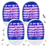 SKJJL Mückenlampe, 4 Pack Elektrischer Insektenvernichter, Elektrisch Insekten Mückenfalle, Mückenschutz Steckdose UV Mosquito Killer, für Motten, Küche, Fliegen, Mücken, für Schlafzimmer, Indoor