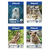 Pelikan Zeichenblock A4, 20 Blatt 100g weißes Papier, 1 Stück, (Motive sortiert - keine Auswahl möglich)