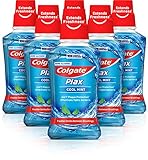 Colgate Mundspülung Plax Coole Minze, 6 Fluoridspülung schützt vor Plaque und Mundgeruch - 250 ml in 6 Pack