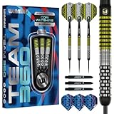 WINMAU Darts-Team 360 – Rebecca Allen | Jack Johnson | Cori Wiltshire – 24 g professionelles Dart-Set aus 90 % Stahlspitze, Wolfram | inklusive Vecta-Schäfte (Dart-Schäfte) | extra dicke 100