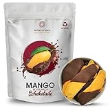 Sultan's Palace Getrocknete Mango in Vollmilch Schokolade - 200g – Versand mit Kühlpads bei hohen Temperaturen – Zartschmelzend - Schokoladenfrüchte - Geschenkidee