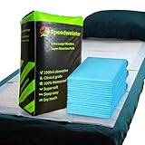 20 Einweg Inkontinenzunterlagen für Betten, Größe XL, 150 x 80 cm, Krankenhausqualität, sehr saugfähig, absorbiert bis zu 2300 ml