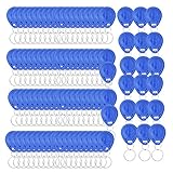 TOPINCN Karte, Zugangskarte, Wasserdicht, 125 KHz, mit Schlüsselring für Home-Office-Sicherheitssystem, 100 Stück