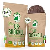 NanaNatura's Bio Ur-Brokkoli Sprossen Samen 180g | Keimfähige Brokkoli-Samen mit hohem Sulforaphan-Gehalt zur Brokkolisprossen Zucht | Microgreens fürs Sprossenglas