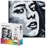 MOZABRICK Set S- Klemmbaustein Mosaik Foto Bausatz, personalisiertes Geschenk, Benutzerdefiniert, Bild Baukasten, Bauset, Pixel Art Kunst Steckbaustein Gemälde