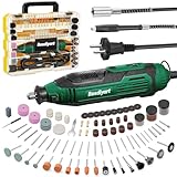 Besdiyart Multifunktionswerkzeug 160W, Rotationswerkzeug 6 Variable Drehzahl 12000–38000 U/Min, mit 352 Zubehörset für Schleifen, Gravieren, Schärfen, Bohren,Polieren,Gravur