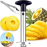Ananasschneider, Ananas Schäler, Granatapfel Entkerner, Verstärkter Edelstahl-Ananasschäler Mit Dickerer Klinge, Ananasschneider, Generisch, Ananas Schäler, Granatapfelpresse