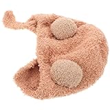 TOYANDONA Babymütze mit Ohrenschutz für Kleinkinder Warme Strickmütze mit Doppelten Bommel Weiches Material Winterliche Mütze für Jungen und Mädchen Leichte Schützende Kindermütze