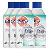 Sagrotan Waschmaschinen Hygiene-Reiniger Frühlingsfrische – Maschinenreiniger für eine hygienische Waschmaschine – 4 x 250 ml