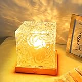 GY Wave Lamp, Ocean Lamp, LED Nachttischlampe, 16 Farben RGB Tischlampe mit USB-Projektor, romantisches dimmbares Ambientelicht für Schlafzimmer, Wohnzimmer, Partys, Dates, Bars und Geschenke