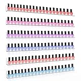 Sezanrpt Klarer Nagellack Organizer Wandmontage, 61cm Acrylregal für 150 Flaschen, 6-Pack