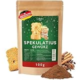 OMH nutrition OH MY HEALTH Spekulatiusgewürz, 100g Gewürzmischung, Getrocknetes Pulver für Weihnachtsgebäck, mit Zimt, Anis, Nelken, Piment, Kardamom, Fenchel, Koriander, Ingwer, Muskatblüten